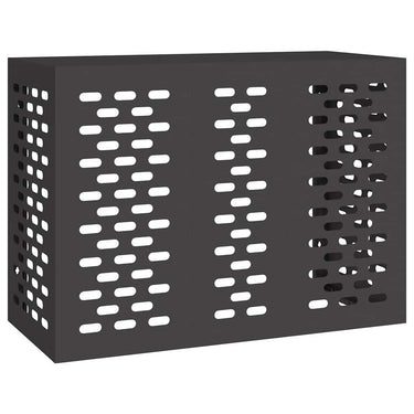 Vidaxl airconditioner hoes zwart 110 x 50 x 80 cm staal