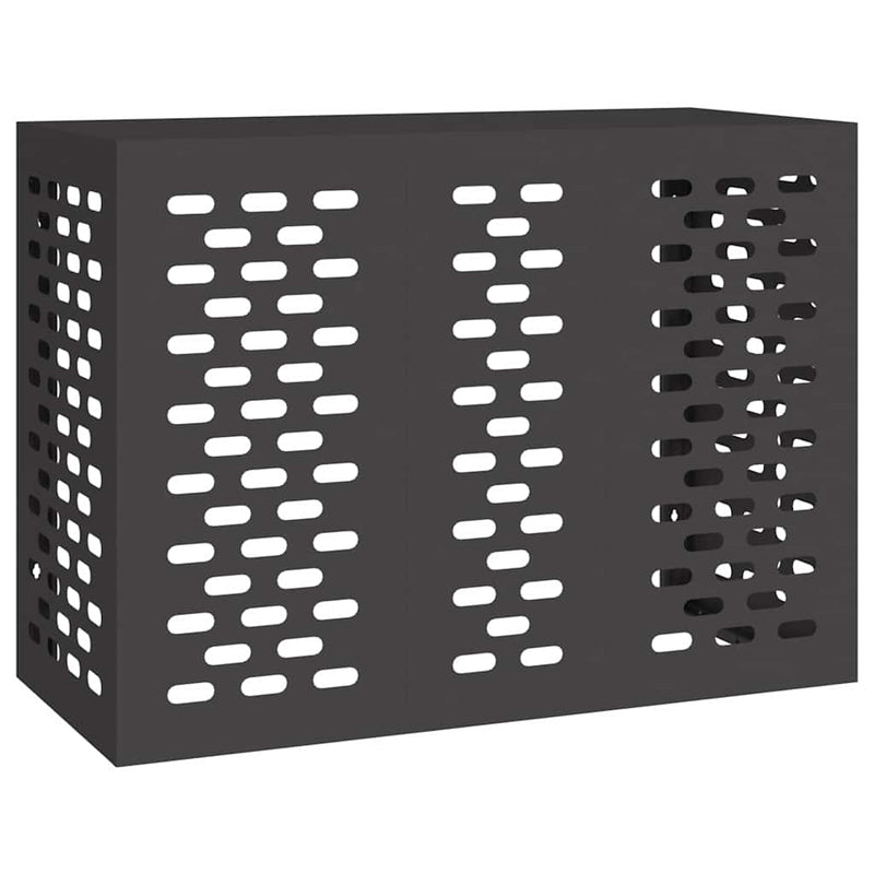 Load image into Gallery viewer, Vidaxl airconditioner hoes zwart 110 x 50 x 80 cm staal

