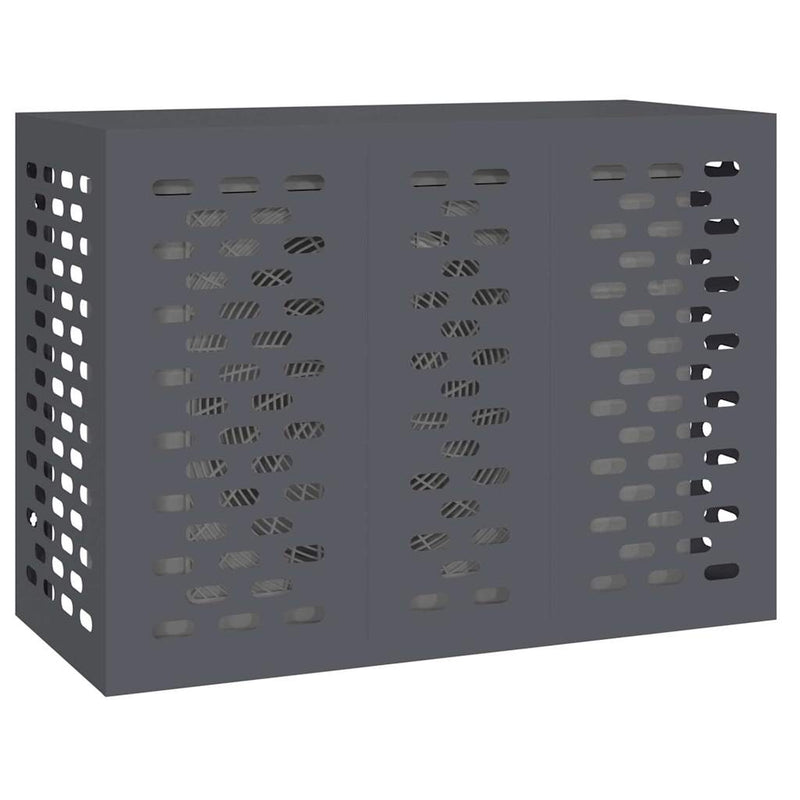 Load image into Gallery viewer, Vidaxl airconditioner hoes antraciet 110 x 50 x 80 cm staal
