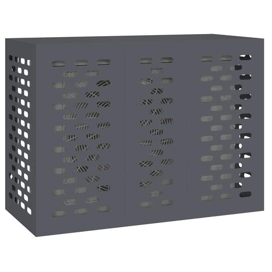 Vidaxl airconditioner hoes antraciet 110 x 50 x 80 cm staal