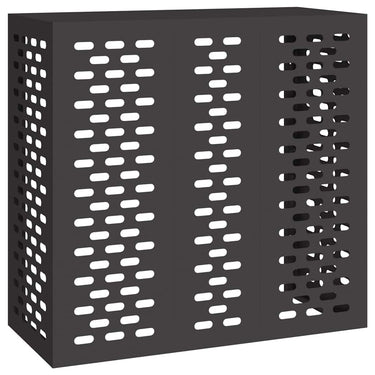 Vidaxl airconditioner hoes zwart 110 x 50 x 105 cm staal