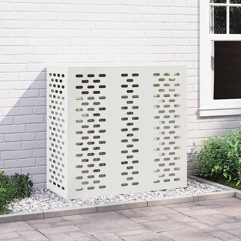 Load image into Gallery viewer, Vidaxl airconditioner hoes wit 110 x 50 x 105 cm staal
