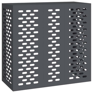 Vidaxl airconditioner hoes antraciet 110 x 50 x 105 cm staal