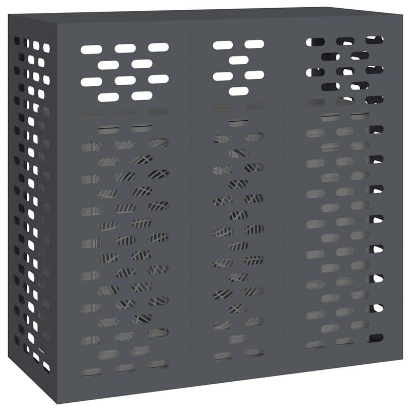 Load image into Gallery viewer, Vidaxl airconditioner hoes antraciet 110 x 50 x 105 cm staal
