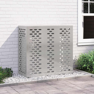 Vidaxl airconditioner hoes zilver 110 x 50 x 105 cm roestvrij staal