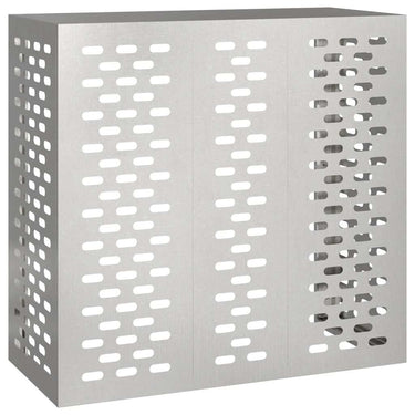 Vidaxl airconditioner hoes zilver 110 x 50 x 105 cm roestvrij staal