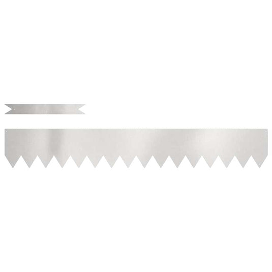 Vidaxl tuinrand 20 pcs zilver 100 x 0.05 x 20 cm roestvrij staal