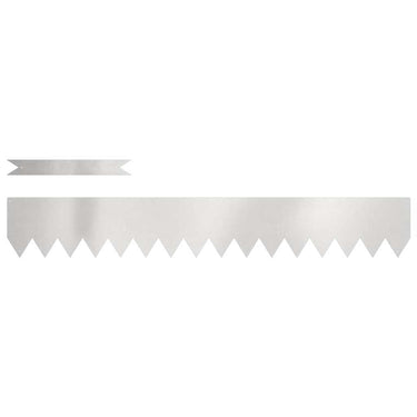 Vidaxl tuinrand 50 pcs zilver 100 x 0.05 x 20 cm roestvrij staal