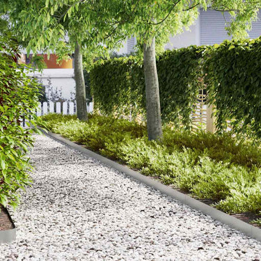 Vidaxl tuinrand 50 pcs zilver 100 x 0.05 x 20 cm gegalvaniseerd staal