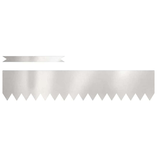 Vidaxl tuinrand 20 pcs zilver 100 x 0.05 x 20 cm roestvrij staal