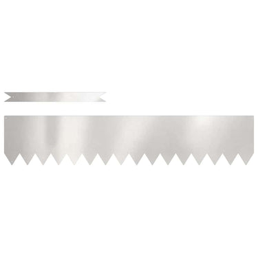 Vidaxl tuinrand 30 pcs zilver 100 x 0.05 x 20 cm roestvrij staal