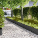 Vidaxl tuinrand 20 pcs zwart 100 x 0.05 x 20 cm koudgewalst staal