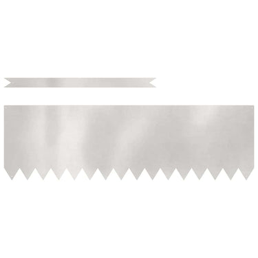Vidaxl tuinrand 10 pcs zilver 100 x 0.05 x 20 cm roestvrij staal