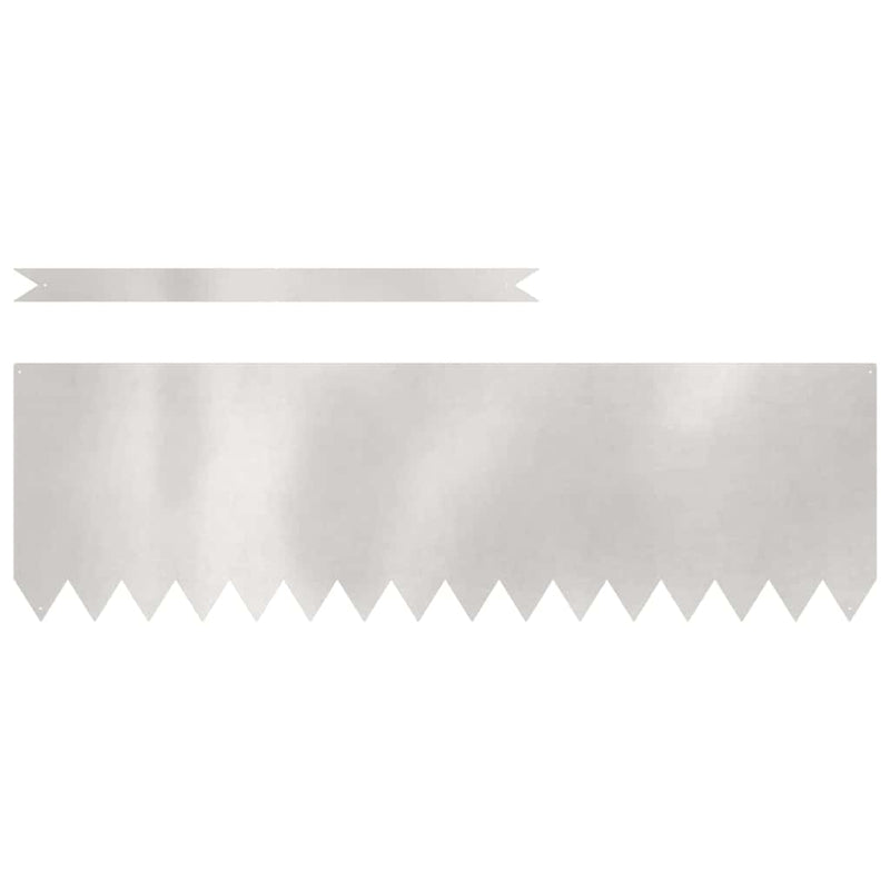 Load image into Gallery viewer, Vidaxl tuinrand 20 pcs zilver 100 x 0.05 x 20 cm roestvrij staal
