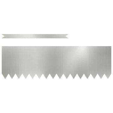 Vidaxl tuinrand 10 pcs zilver 100 x 0.05 x 20 cm gegalvaniseerd staal