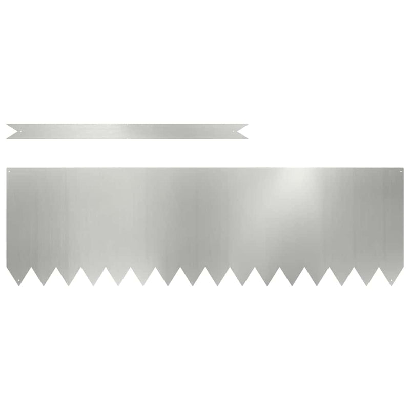 Load image into Gallery viewer, Vidaxl tuinrand 10 pcs zilver 100 x 0.05 x 20 cm gegalvaniseerd staal
