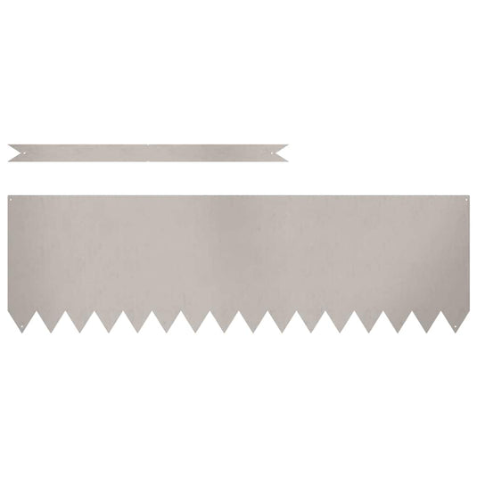 Vidaxl tuinrand 10 pcs bruin 100 x 0.05 x 20 cm cortenstaal
