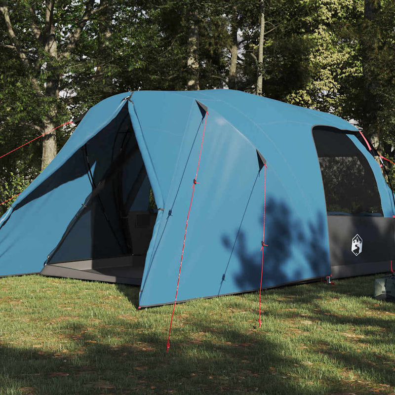 Load image into Gallery viewer, Vidaxl koepeltent met dak met opslag blauw 455 x 252 x 178 cm
