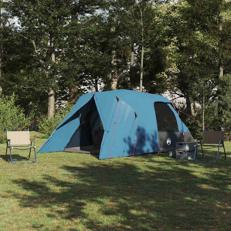 Load image into Gallery viewer, Vidaxl koepeltent met dak met opslag blauw 455 x 252 x 178 cm
