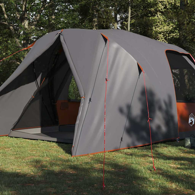 Load image into Gallery viewer, Vidaxl koepeltent met dak grijs en oranje 500 x 314 x 206 cm
