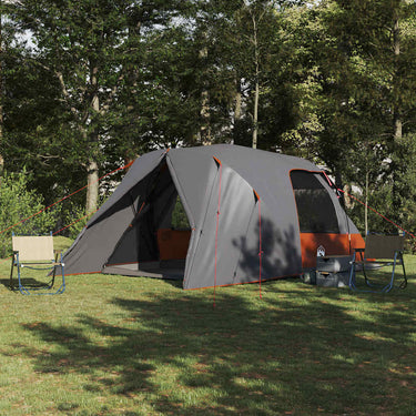Vidaxl koepeltent met dak grijs en oranje 500 x 314 x 206 cm