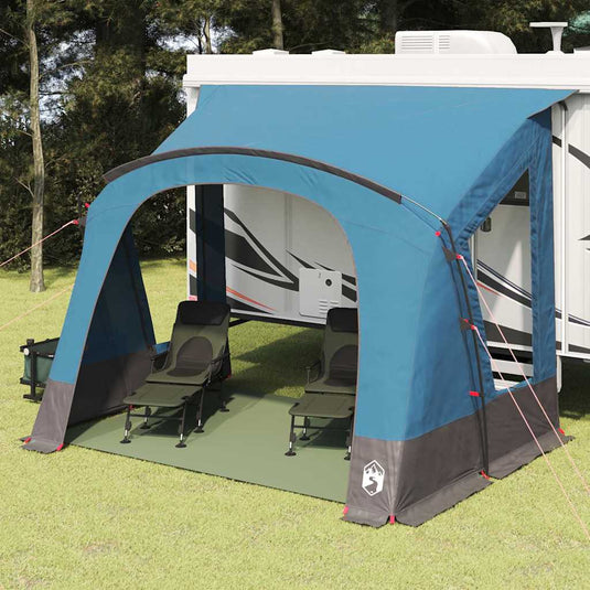Vidaxl caravan tent met dak met opslag blauw 252 x 245 x 245 cm