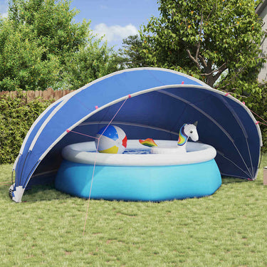 Vidaxl pooldome groen 546 x 516 x 250 cm 185t polyester met pu-coating