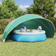 Vidaxl pooldome blauw 546 x 516 x 250 cm 185t polyester met pu-coating