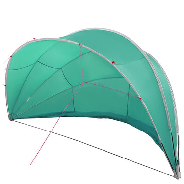 Vidaxl pooldome blauw 546 x 516 x 250 cm 185t polyester met pu-coating