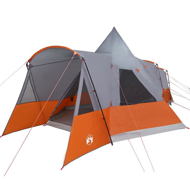 Vidaxl teepee tent met dak grijs en oranje 720 x 465 x 295 cm