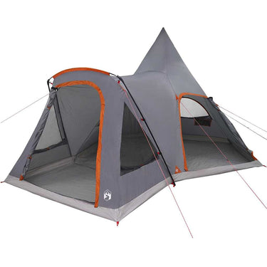 Vidaxl teepee tent met dak grijs en oranje 545 x 450 x 295 cm