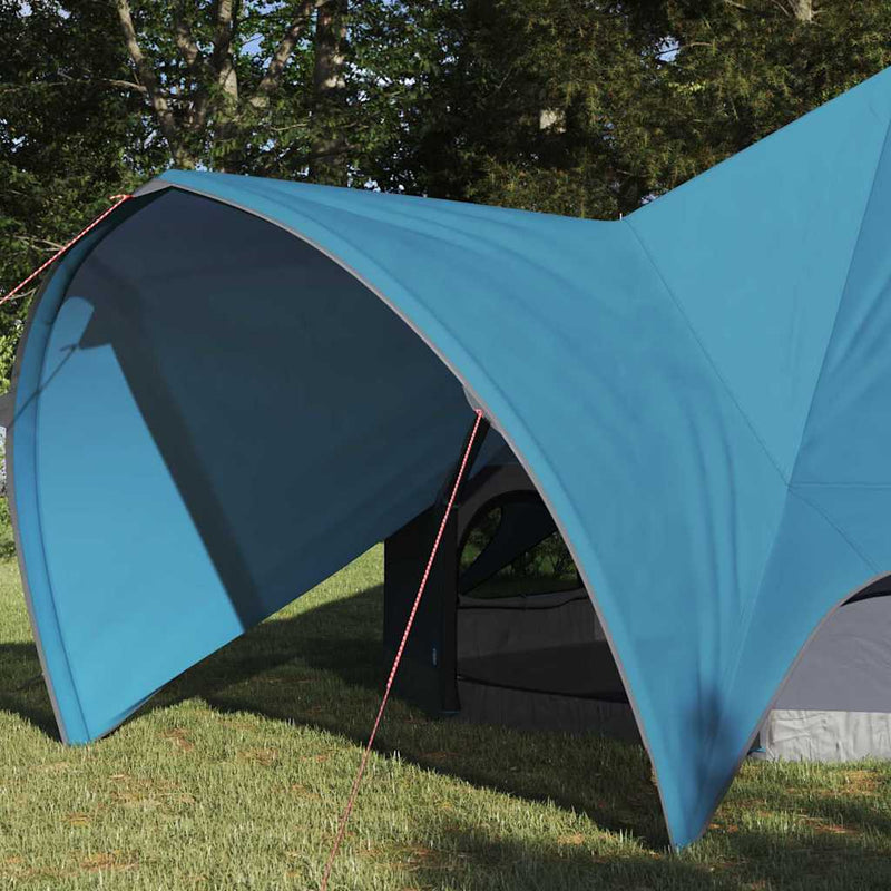 Load image into Gallery viewer, Vidaxl teepee tent met dak blauw en grijs 600 x 600 x 347 cm

