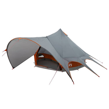 Vidaxl teepee tent met dak grijs en oranje 600 x 600 x 347 cm