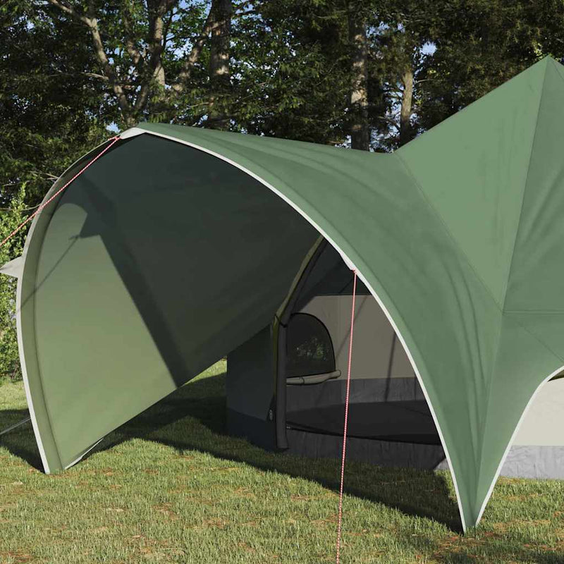 Load image into Gallery viewer, Vidaxl teepee tent met dak groen en grijs 600 x 600 x 347 cm
