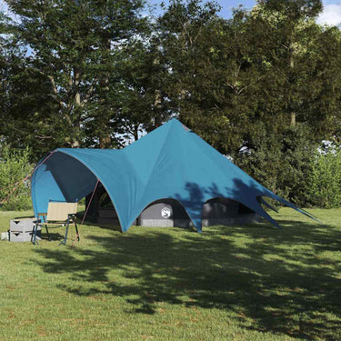 Vidaxl teepee tent met dak blauw en grijs 600 x 600 x 347 cm
