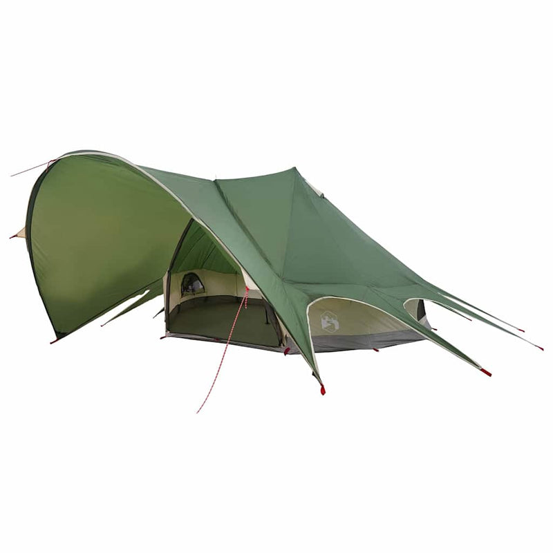 Load image into Gallery viewer, Vidaxl teepee tent met dak groen en grijs 600 x 600 x 347 cm
