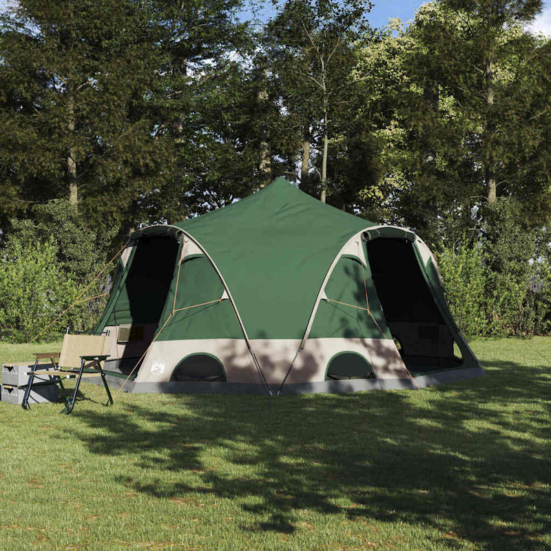 Load image into Gallery viewer, Vidaxl koepeltent met dak met opslag groen 505 x 450 x 248 cm
