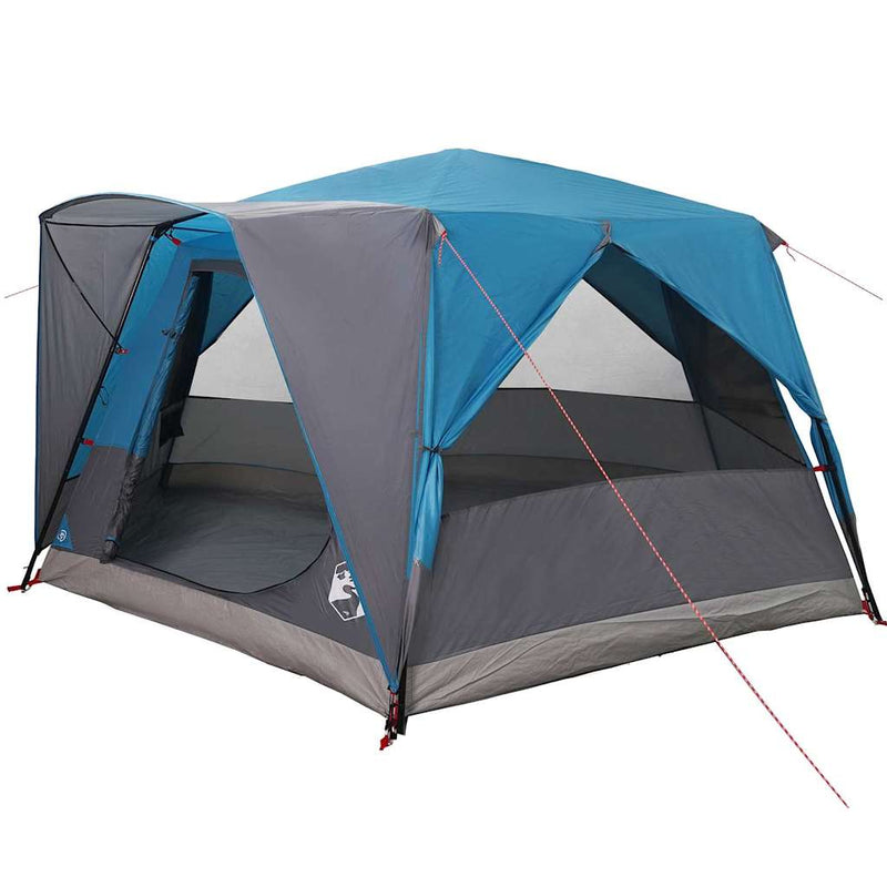 Load image into Gallery viewer, Vidaxl huisje tent met dak met opslag blauw 400 x 350 x 212 cm
