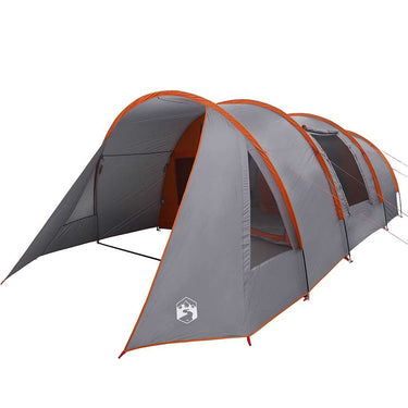 Vidaxl tunneltent met dak grijs en oranje 778 x 356 x 210 cm