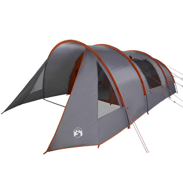 Vidaxl tunneltent met dak grijs en oranje 778 x 356 x 210 cm