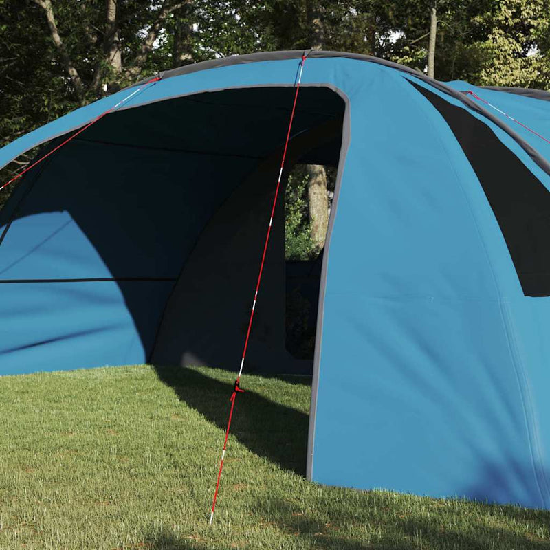 Load image into Gallery viewer, Vidaxl tunneltent met dak met opslag blauw en grijs 700 x 590 x 215 cm
