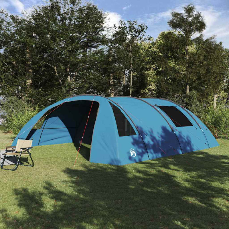 Load image into Gallery viewer, Vidaxl tunneltent met dak met opslag blauw en grijs 700 x 590 x 215 cm
