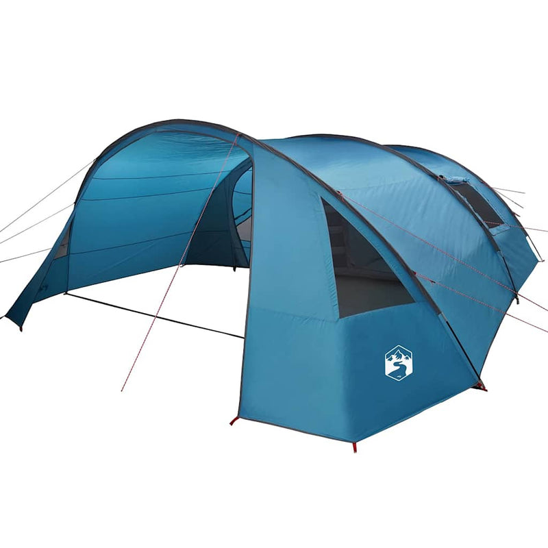 Load image into Gallery viewer, Vidaxl tunneltent met dak met opslag blauw en grijs 700 x 590 x 215 cm
