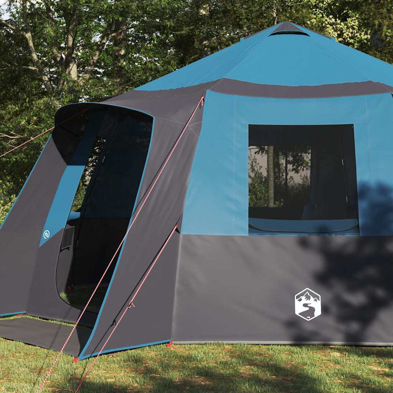 Load image into Gallery viewer, Vidaxl huisje tent met dak blauw en grijs 500 x 500 x 294 cm

