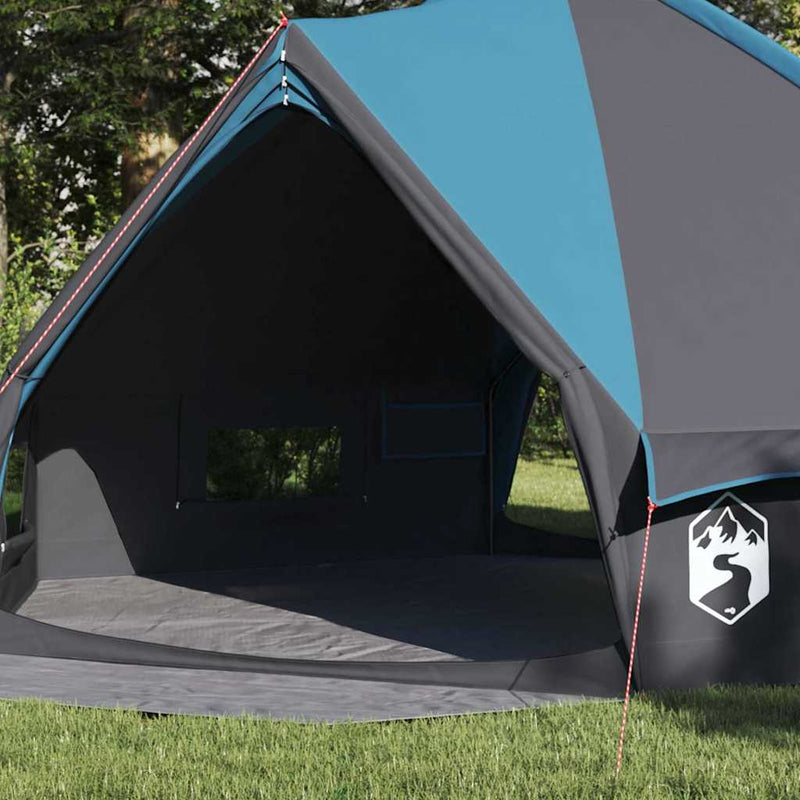 Load image into Gallery viewer, Vidaxl teepee tent met dak blauw en grijs 490 x 410 x 210 cm
