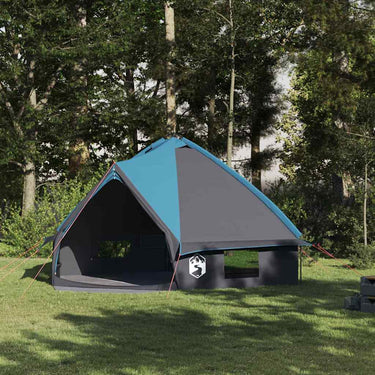 Vidaxl teepee tent met dak blauw en grijs 490 x 410 x 210 cm