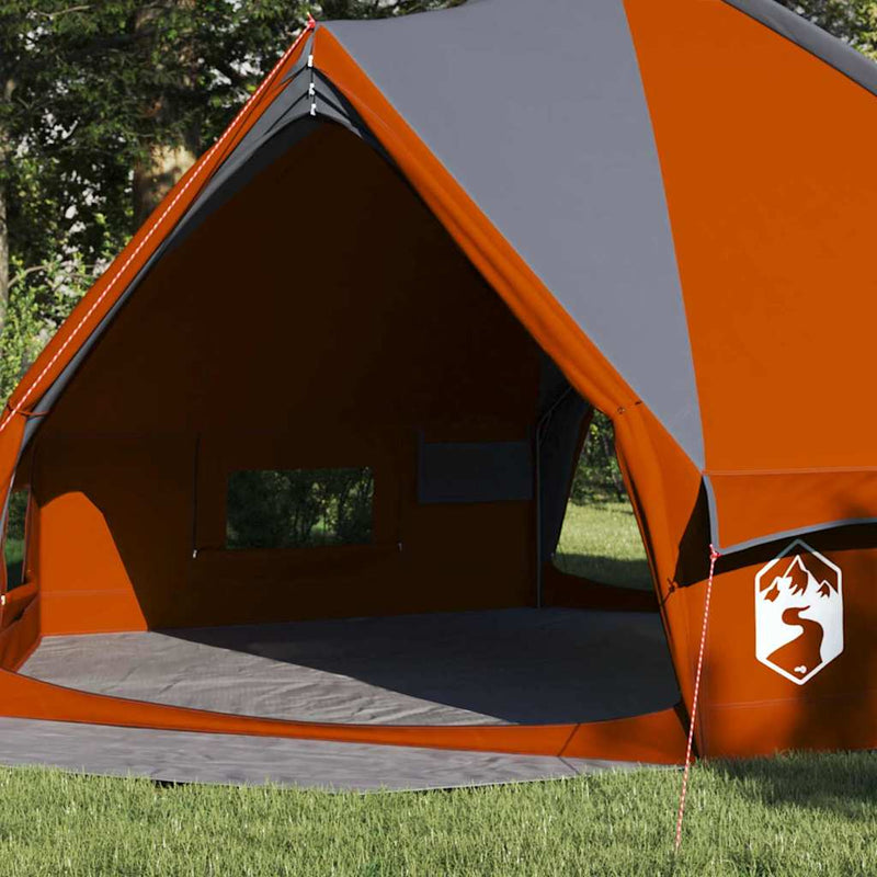 Load image into Gallery viewer, Vidaxl teepee tent met dak grijs en oranje 490 x 410 x 210 cm

