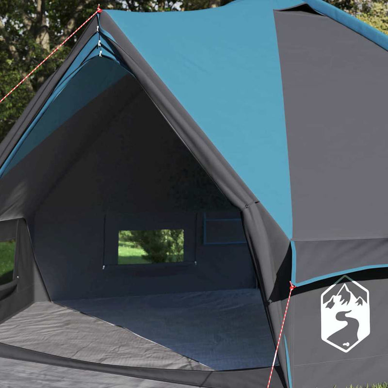 Load image into Gallery viewer, Vidaxl teepee tent met dak blauw en grijs 490 x 410 x 210 cm
