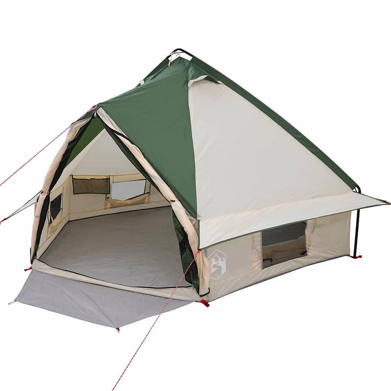 Load image into Gallery viewer, Vidaxl teepee tent met dak groen en grijs 490 x 410 x 210 cm
