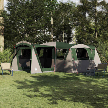 Vidaxl gezinstent met dak met opslag groen en wit 745 x 700 x 217 cm